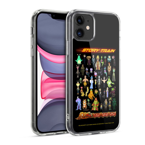 Rick And Morty Season 4 Graphics Story Train Soft Gel Case for Apple iPhone 11
