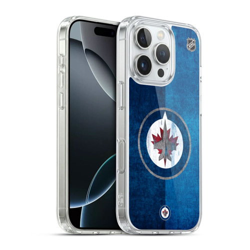 NHL Winnipeg Jets Half Distressed Soft Gel Case for Apple iPhone 16 Pro & MagSafe