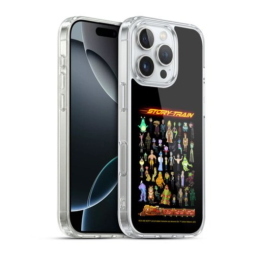 Rick And Morty Season 4 Graphics Story Train Soft Gel Case for Apple iPhone 16 Pro & MagSafe