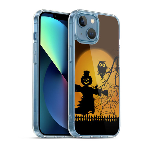 Simone Gatterwe Halloween Scarecrow Soft Gel Case for Apple iPhone 13 Mini & MagSafe