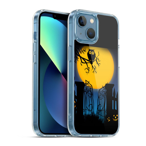 Simone Gatterwe Halloween The Gate Soft Gel Case for Apple iPhone 13 Mini & MagSafe