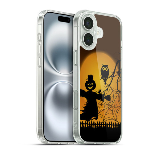 Simone Gatterwe Halloween Scarecrow Soft Gel Case for Apple iPhone 16 Plus & MagSafe
