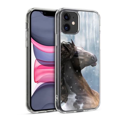 Simone Gatterwe Horses In The Snow Soft Gel Case for Apple iPhone 11