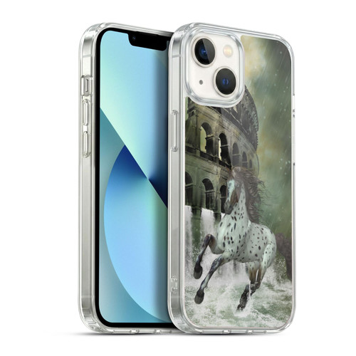 Simone Gatterwe Horses The Escape Soft Gel Case for Apple iPhone 13