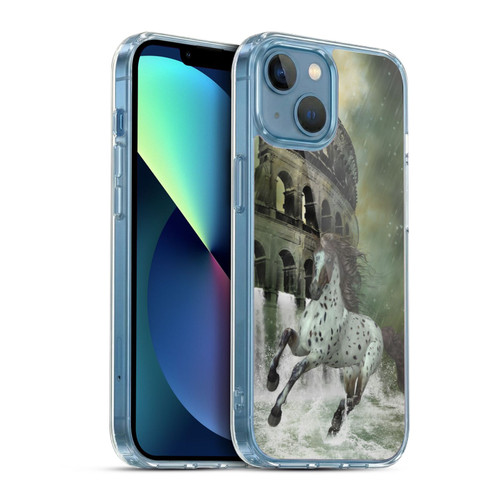 Simone Gatterwe Horses The Escape Soft Gel Case for Apple iPhone 13 Mini & MagSafe
