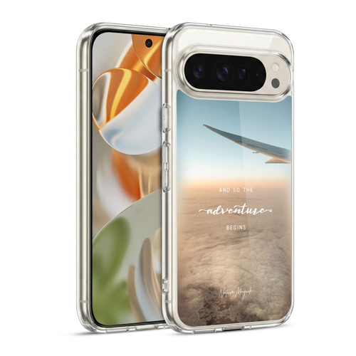 Nature Magick So The Adventure Begins Quote Airplane Soft Gel Case for Google Pixel 9 / Pixel 9 Pro