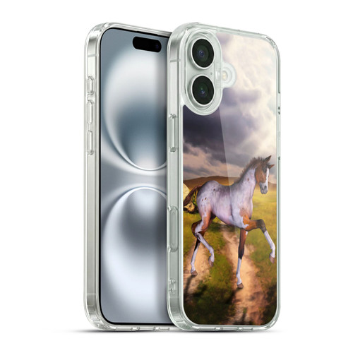 Simone Gatterwe Horses The Little Foal Soft Gel Case for Apple iPhone 16 Plus & MagSafe