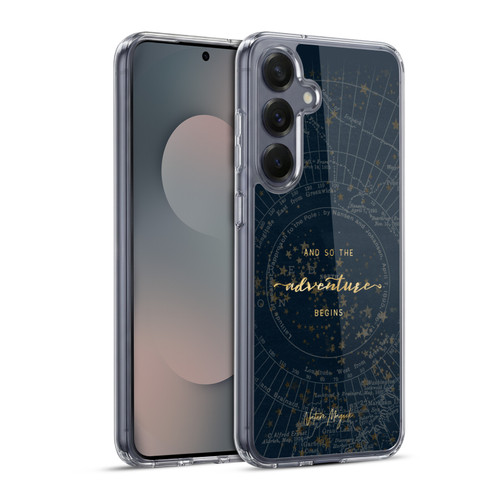 Nature Magick So The Adventure Begins Quote Star Map Soft Gel Case for Samsung Galaxy S25+ & MagSafe