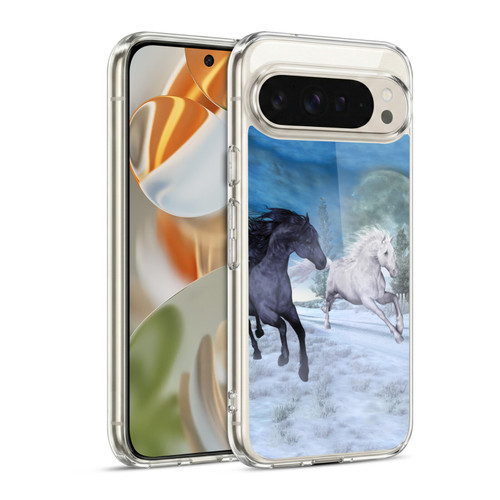 Simone Gatterwe Horses Freedom In The Snow Soft Gel Case for Google Pixel 9 / Pixel 9 Pro