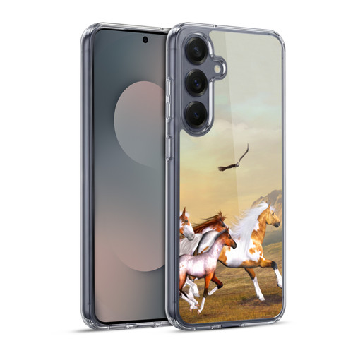 Simone Gatterwe Horses Wild Herd Soft Gel Case for Samsung Galaxy S25+ & MagSafe