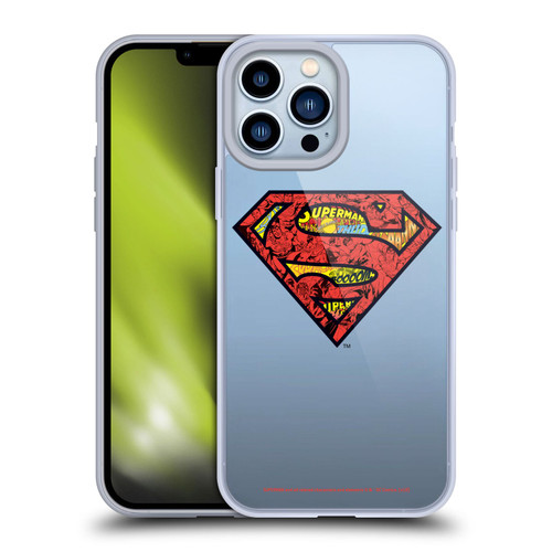 Superman DC Comics 80th Anniversary Logo Soft Gel Case for Apple iPhone 13 Pro Max & MagSafe