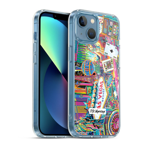 P.D. Moreno Cities Las Vegas 2 Soft Gel Case for Apple iPhone 13 Mini & MagSafe