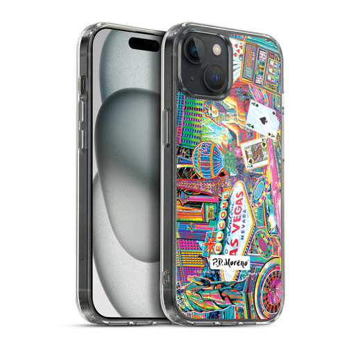 P.D. Moreno Cities Las Vegas 2 Soft Gel Case for Apple iPhone 15 Plus & MagSafe
