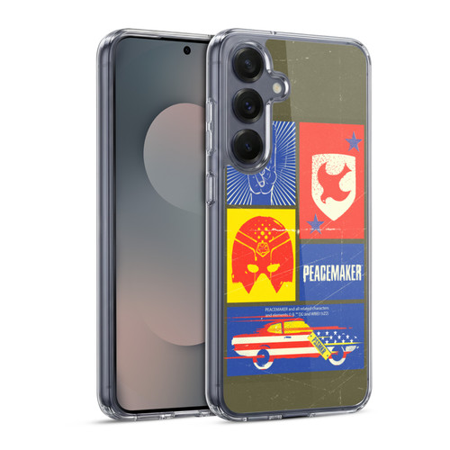 Peacemaker: Television Series Graphics Icons Soft Gel Case for Samsung Galaxy S25 & MagSafe