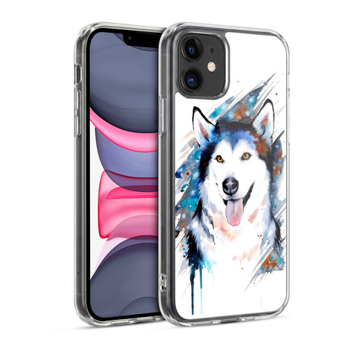 Pixie Cold Animals Husky Soft Gel Case for Apple iPhone 11
