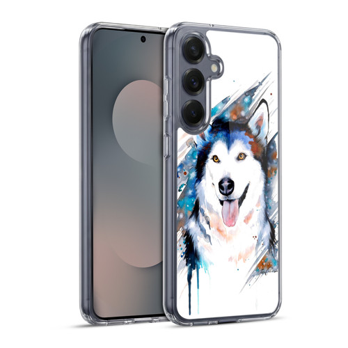 Pixie Cold Animals Husky Soft Gel Case for Samsung Galaxy S25+ & MagSafe