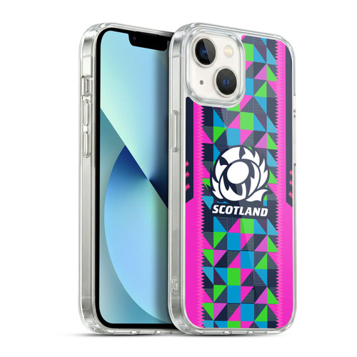 Scotland Rugby 2023/24 Crest Kit Neon Training Soft Gel Case for Apple iPhone 13
