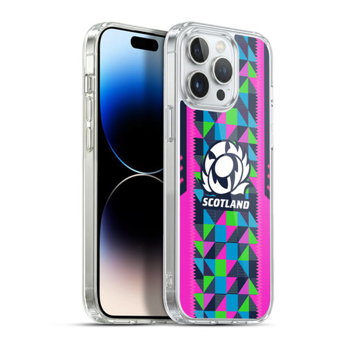 Scotland Rugby 2023/24 Crest Kit Neon Training Soft Gel Case for Apple iPhone 13 Pro Max & MagSafe