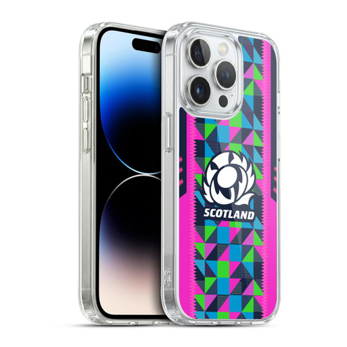 Scotland Rugby 2023/24 Crest Kit Neon Training Soft Gel Case for Apple iPhone 13 Pro & MagSafe