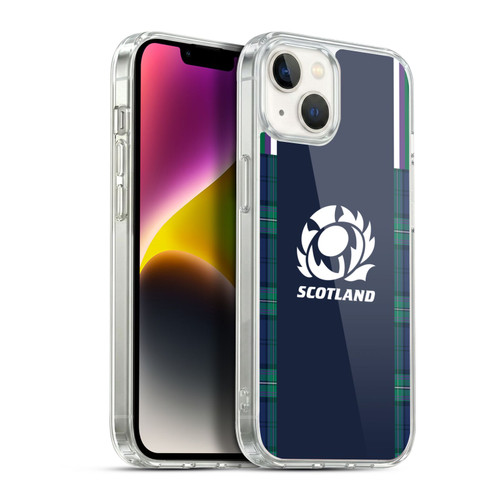 Scotland Rugby 2023/24 Crest Kit Home Soft Gel Case for Apple iPhone 14 Plus & MagSafe