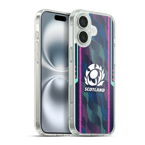 Scotland Rugby 2023/24 Crest Kit Wave Training Soft Gel Case for Apple iPhone 16 Plus & MagSafe