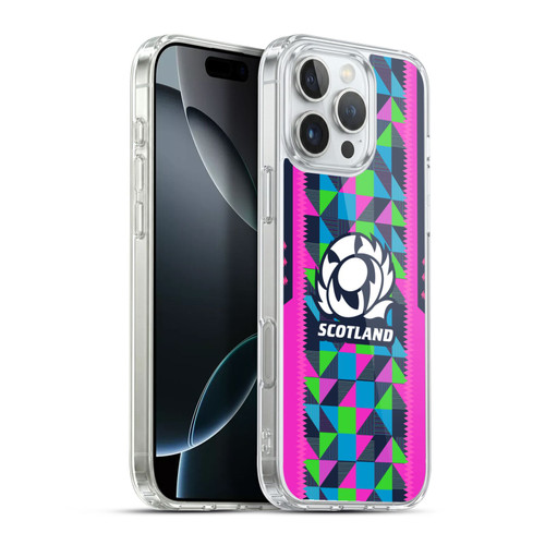Scotland Rugby 2023/24 Crest Kit Neon Training Soft Gel Case for Apple iPhone 16 Pro Max & MagSafe