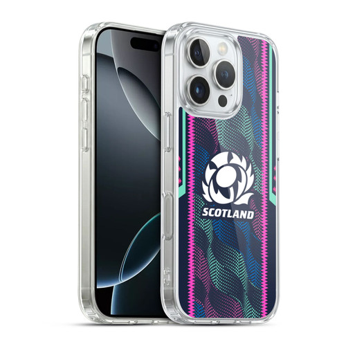 Scotland Rugby 2023/24 Crest Kit Wave Training Soft Gel Case for Apple iPhone 16 Pro & MagSafe