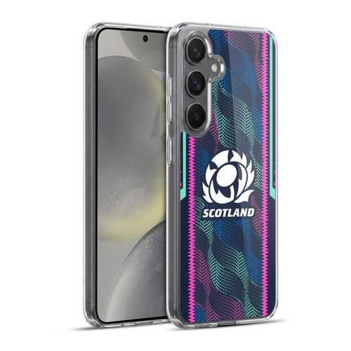 Scotland Rugby 2023/24 Crest Kit Wave Training Soft Gel Case for Samsung Galaxy S24+ 5G & MagSafe