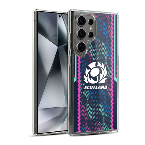 Scotland Rugby 2023/24 Crest Kit Wave Training Soft Gel Case for Samsung Galaxy S24 Ultra 5G & MagSafe