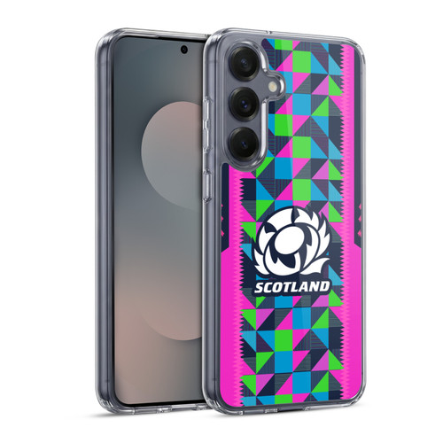 Scotland Rugby 2023/24 Crest Kit Neon Training Soft Gel Case for Samsung Galaxy S25 & MagSafe