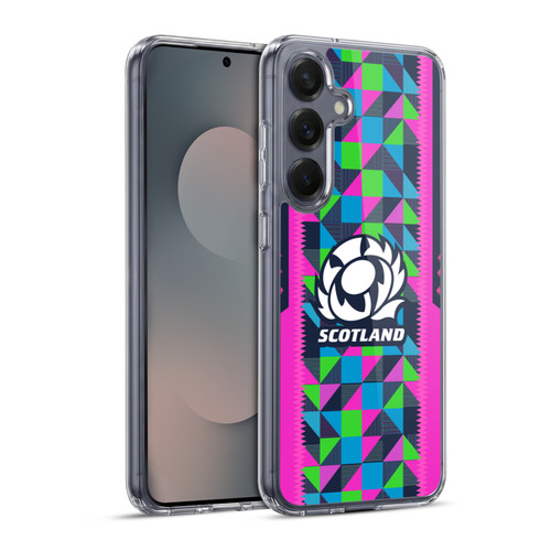 Scotland Rugby 2023/24 Crest Kit Neon Training Soft Gel Case for Samsung Galaxy S25+ & MagSafe