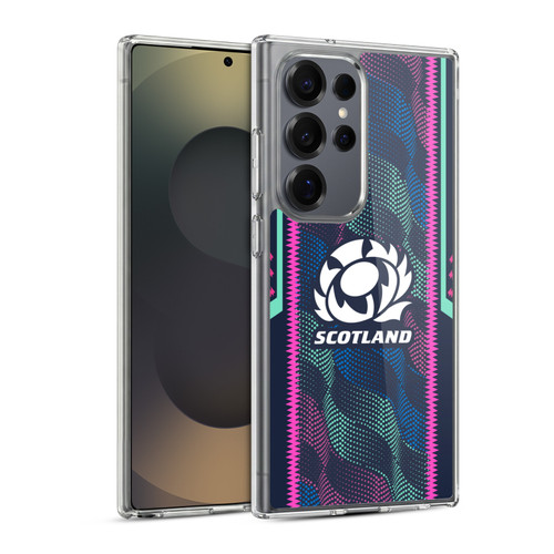 Scotland Rugby 2023/24 Crest Kit Wave Training Soft Gel Case for Samsung Galaxy S25 Ultra & MagSafe