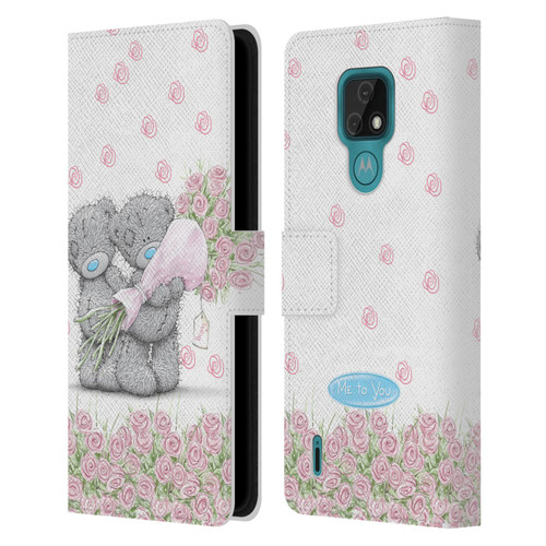 Me To You ALL About Love Pink Roses Leather Book Wallet Case Cover For Motorola Moto E7