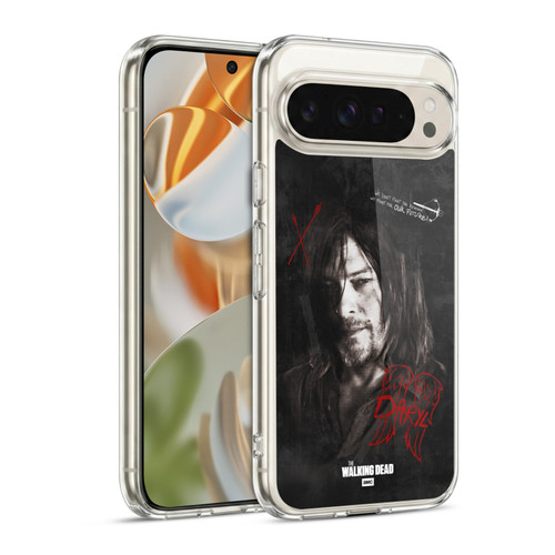AMC The Walking Dead Daryl Dixon Iconic Grafitti Soft Gel Case for Google Pixel 9 / Pixel 9 Pro