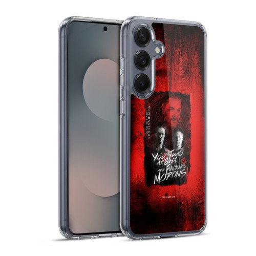 Supernatural Graphic Castiel Soft Gel Case for Samsung Galaxy S25+ & MagSafe