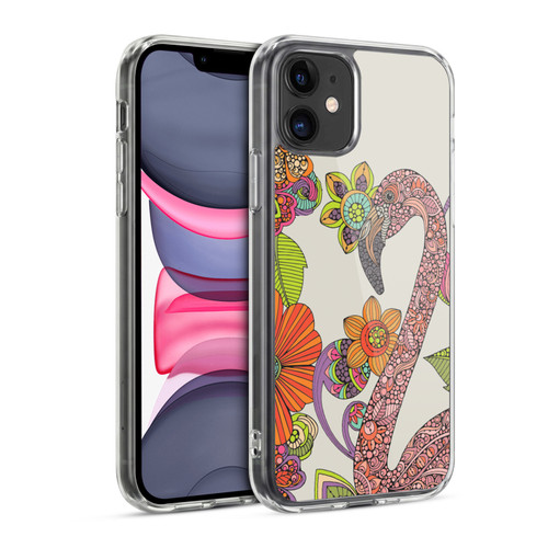Valentina Birds Flamingo Puzzle Soft Gel Case for Apple iPhone 11
