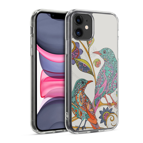 Valentina Birds Spring Flower Doodle Soft Gel Case for Apple iPhone 11