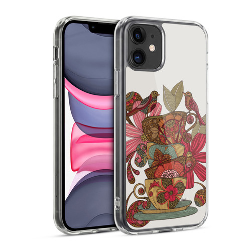 Valentina Birds Teacups Soft Gel Case for Apple iPhone 11