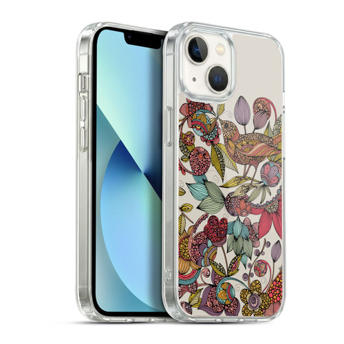 Valentina Birds Flowers Soft Gel Case for Apple iPhone 13