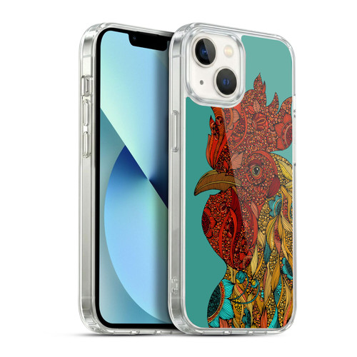 Valentina Birds Rooster Soft Gel Case for Apple iPhone 13