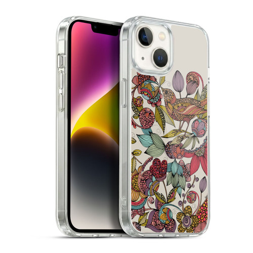 Valentina Birds Flowers Soft Gel Case for Apple iPhone 14