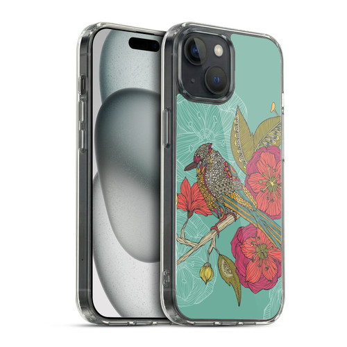 Valentina Birds Contented Constance Soft Gel Case for Apple iPhone 15 & MagSafe