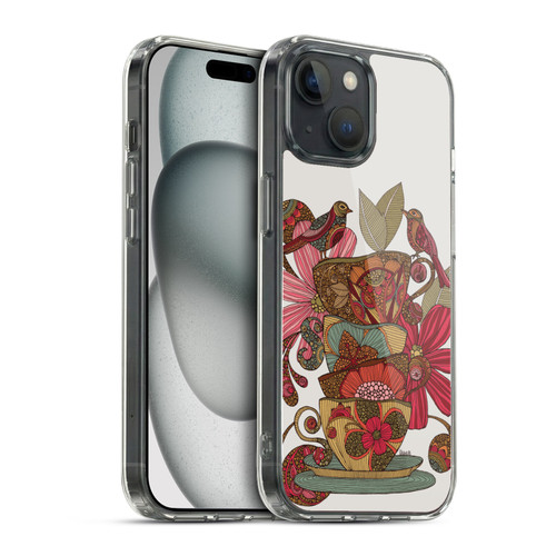 Valentina Birds Teacups Soft Gel Case for Apple iPhone 15 & MagSafe