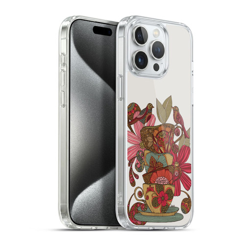 Valentina Birds Teacups Soft Gel Case for Apple iPhone 15 Pro Max & MagSafe