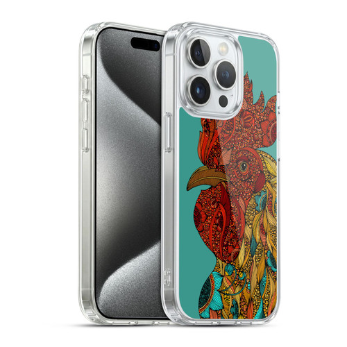 Valentina Birds Rooster Soft Gel Case for Apple iPhone 15 Pro & MagSafe