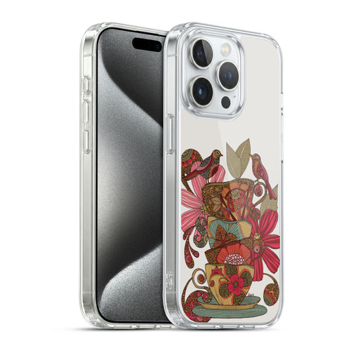 Valentina Birds Teacups Soft Gel Case for Apple iPhone 15 Pro & MagSafe