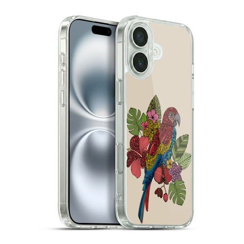 Valentina Birds Parrot Soft Gel Case for Apple iPhone 16 Plus & MagSafe