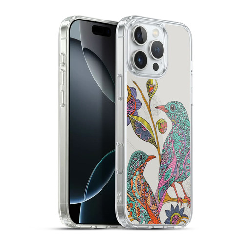 Valentina Birds Spring Flower Doodle Soft Gel Case for Apple iPhone 16 Pro Max & MagSafe