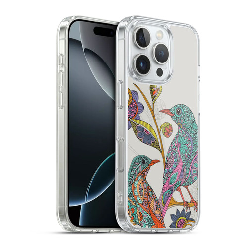 Valentina Birds Spring Flower Doodle Soft Gel Case for Apple iPhone 16 Pro & MagSafe