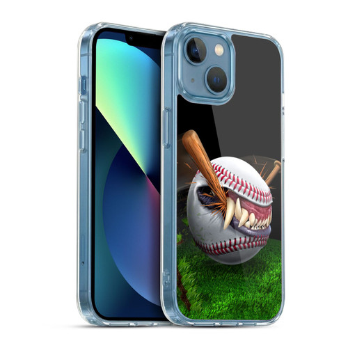 Tom Wood Monsters Baseball Soft Gel Case for Apple iPhone 13 Mini & MagSafe